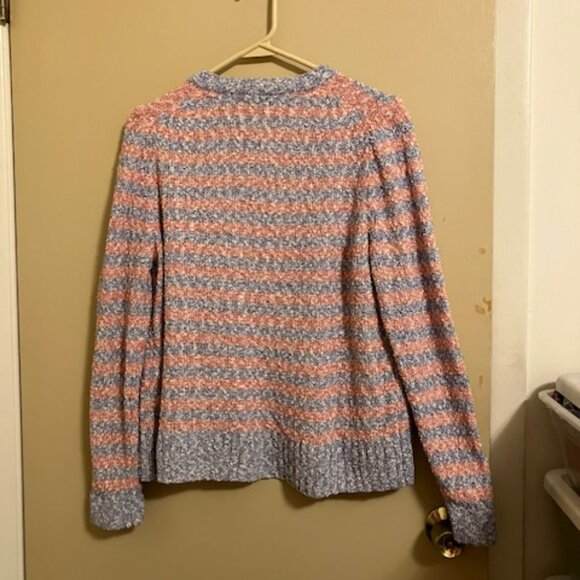 J. Crew Pink and Blue Open Cardigan Sweater - Picture 6 of 6